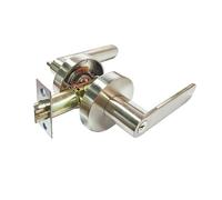 Qrity Maniglie per Porte Interne, Serratura con Maniglia a Leva per Porta di Alluminio, per Porta Interna, Porta Esterna, Dimensioni Scrocco 60 / 70mm, Argento