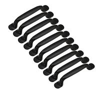 Qrity Set da 10 maniglie per ante armadio per mobili cucina, cassetti, mobili camera da letto, distanza fori 128MM, in Alluminio, viti incluse