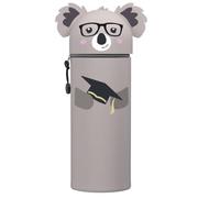 QRKPVHD Astuccio 2 In 1 Morbido Silicone Kawaii Astuccio, Portamatite, Astuccio Scuola Animali, Portapenne Da Animale, Colore Animale Gadget, Cancelleria (Koala della laurea)