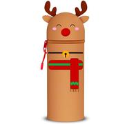 QRKPVHD Astuccio 2 In 1 Morbido Silicone Kawaii Astuccio, Portamatite, Astuccio Scuola Animali, Portapenne Da Animale, Colore Animale Gadget, Cancelleria (alci)