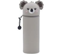 QRKPVHD Kawaii Astuccio Scuola 2 in 1 in Morbido Silicone, Portapenne da Tavolo, Chiusura con Cerniera, Penne Pastelli Pennarelli, Astuccio Portapenne Animali Dolci Koala, per scuola, uffici