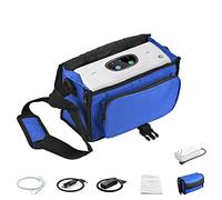 Qrocsnpi Concentratore di ossigeno portatile, 3 l/min portatile di tipo continuo Concentratore di ossigeno portatile, 33% a casa e in viaggio