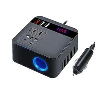 QRONCES Convertitore per Auto Grado Industriale 150W 12V/24V A 220V Adattatore Inverter per Accendisigari con Caricatore USB QC3.0 Caricabatterie per Inverter per Auto Convertitore Potenza per Auto