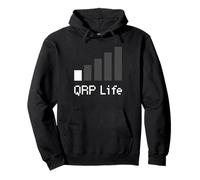 QRP Life Minimalist Low Power Ham Radio Signal Art Felpa con Cappuccio