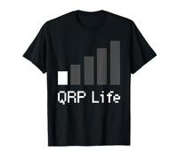 QRP Life Minimalist Low Power Ham Radio Signal Art Maglietta