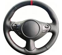 QRPTMBNF Coprivolante per auto in pelle Compatibile con Infiniti FX, FX35 | Anti-Slip Leather Braid Compatibile con Infiniti FX37, FX50, QX70, Nissan Juke, 370Z, Note(Yellow)