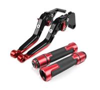 QRPTMBNF Leva frizione freno 2025 Compatibile con Bajaj | Folding Adjustable Folding Handle Compatibile con Bajaj(Red B)