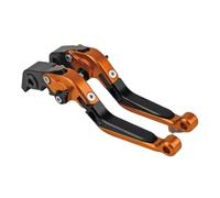 QRPTMBNF Leve freno e frizione Compatibile con Honda Hornet CB599, | Folding Extendable Compatibile con Honda Hornet CB600 1999-2006, Hornet CB919 2002-2007(Orange-Black-Orange)
