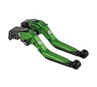 QRPTMBNF Leve freno e frizione Compatibile con Honda Hornet CB599, | Folding Extendable Compatibile con Honda Hornet CB600 1999-2006, Hornet CB919 2002-2007(Green)