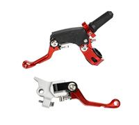 QRPTMBNF Racing Motocross Drop Brake Risparmio di manodopera Compatibile | Folding Adjustable Handle Compatibile con Kayo(Red Set c)