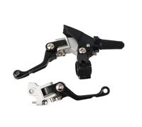 QRPTMBNF Racing Motocross Drop Brake Risparmio di manodopera Compatibile | Folding Adjustable Handle Compatibile con KTM(Black Set a)