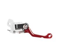 QRPTMBNF Racing Motocross Drop Brake Risparmio di manodopera Compatibile | Folding Adjustable Handle Compatibile con Honda(Red Brake Lever b)