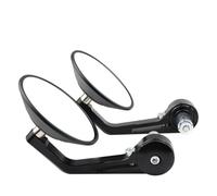 QRPTMBNF Visualizza le parti rotonde dello Compatibile con Triumph | Rear Black CNC Compatibile con Triumph Trident 660(Clear Large)