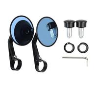 QRPTMBNF Visualizza le parti rotonde dello Compatibile con Triumph | Rear Black CNC Compatibile con Triumph Trident 660(Blue small)