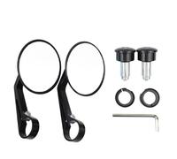 QRPTMBNF Visualizza le parti rotonde dello Compatibile con Triumph | Rear Black CNC Compatibile con Triumph Trident 660(Clear small)