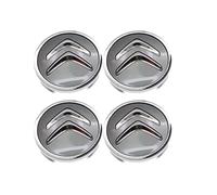 QRSWEWPA 4 Pezzi Tappi Mozzo Ruota Auto per Citroen C5 X C4 C3 C2 C1 DS3 DS4 DS5 C6,Coprimozzi Coprimozzo Centrale Accessorio Decorativo,60mm-Grey