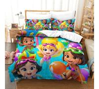QRWEW Lovely Doll Set Copripiumino Set Biancheria Da Letto in Microfibra 3D Confortevole Federa Copripiumini Copripiumino 3 Pezzi Con Chiusura A Cerniera Resistente, Traspirante ouble（200x200cm）