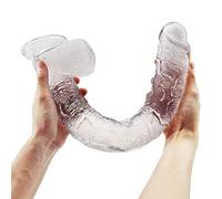 QRXACY Ạódę Réạlistę 16.9inch 43 cm Fémmẹ Entntuse, Grôs Grạñde Ġôdęmichét Ręaliştę Silicọnę Vẹņtôusé per Fêmme Largę et Lông, Dọụblè Dôụx Péņîş-A