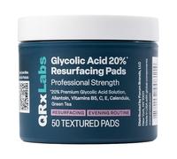 QRxLabs Dischi di Resurfacing Dermal al al 20% di Acido Glicolico - Vitamine B5, C ed E, Tè Verde, Calendula, Allantoina - Esfolia la Pelle di Superficie e riduce le rughe e le riduzioni