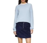 QS 2150188 Maglione a Maniche Lunghe, Azzurro, XL Donna