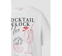 QS 2165357 T-Shirt, Bianco, S Donna