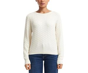 QS 2172608 Maglione a Maniche Lunghe, Bianco, XS Donna
