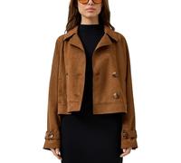 QS 2175369 Giacca Caban Effetto camoscio, Marrone, L Donna