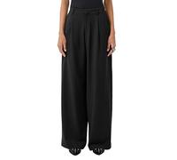 QS 2178595 Pantaloni a Pieghe in Vita, Nero, 32W x 30L Donna