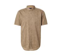 QS Camicia marrone scuro / cachi Uomo QS S marrone scuro / cachi