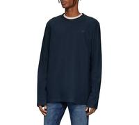 QS Maglia a Maniche Lunghe con Struttura a Costine e Logo Ricamato, 57L0, L