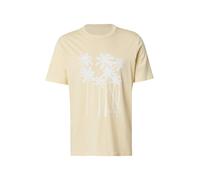 QS Maglietta giallo pastello / bianco Uomo QS XXL giallo pastello / bianco