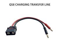 QS8 Cavo di Ricarica 10AWG Silicone Lungo 8ft con Connettore Banana 4MM per Dron