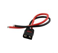 QS8-S - Cavo adattatore anti-scintilla per cavi batteria in silicone da 8 AWG, 110 A continua/180 A corrente istantanea, rame stagnato placcato oro, uso drone FPV e bici elettriche (maschio + femmina)