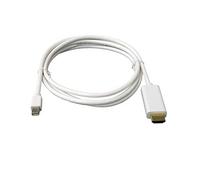 QSBVSO 1,8 m M~ni. DP. Visualizza la porta Thunderbolt 2 a HDMI. -Compatibile Cable Pro Adapter placcato oro Compatible With MacBook M~ni IMAC(Svart)