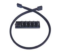 QSBVSO 1 a 5 Pin Pwm. Adattatore Splitter Compatible with Fan processore Ventola di Raffreddamento Pc Caso Cavo di Raffreddamento del Telaio Cavo di Alimentazione della Ventola