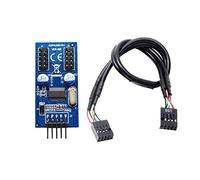 QSBVSO 1x2 Scheda Madre USB 2.0. 9pin Intestazione da 1 a 2 Estensione hub Splitter Adattatore-convertitore-convertitore MB USB 2.0. Cavo Maschio a 2 maschio-30cm 9 Pin