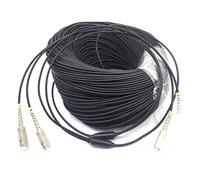 QSBVSO 200M 2Core LC SC ST FC SM MM OM1 OM2 OM3-300 2C SC/UPC-SC/UPC Outdoor Corazzato LSZH Fibra Ottica Patch Cord Cavo Ponticello(LC-LC OM3-300 200M)