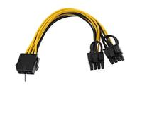 QSBVSO 20CM Alimentazione del PC processore Molex 8 Pin a 2 PCI -e 8 (6 + 2) Pin PCI Express Grafica connettori Compatible with schede di Cavo Splitter Interne Potenza(15CM,CPU 8P to 2X PCIe 8P)