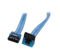 QSBVSO 24 Pollici da 180 a 90 Gradi 6 GB/s SATA3. Seriale Dati ATA. Cavo w/Fermo Compatible with Sata 3.0 sataiii 6 Gbps. Disco Fisso Disco del Disco Rigido/SSD - UV. Blu