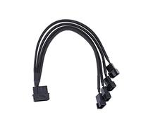 QSBVSO 27 cm 4 pin IDE a 4 porte 3 pin/4 pin di alimentazione dispositivo di raffreddamento ventola di raffreddamento adattatore cavo di alimentazione splitter for PC case del computer