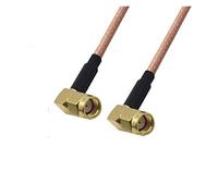 QSBVSO 2pcs / lot. RG178. Cable Kabel. RP SMA. Angolo retto maschio a RP SMA. Adattatore ad angolo retto maschio Rf. Cavo da jumper coassiale 0,1-2m(0.1m)