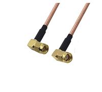 QSBVSO 2pcs / lot. RG178. Cable Kabel. Sma. Angolo retto maschio a RP SMA. Adattatore ad angolo retto maschio Rf. Cavo da jumper coassiale 0,1-2m(1m)