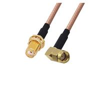 QSBVSO 2pcs / lot. RG178. Cable Kabel. Sma. Femmina a. RP SMA. Adattatore ad angolo retto maschio Rf. Cavo da jumper coassiale 0,1-2m(1.5m)