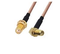 QSBVSO 2pcs / lot. RG178. Cable Kabel. Sma. Femmina a. Sma. Adattatore ad angolo retto femminile Rf. Cavo da jumper coassiale 0,1-2m(0.1m)