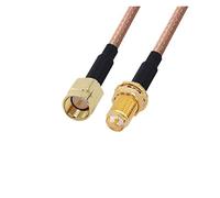 QSBVSO 2pcs / lot. RG178. Cable Kabel. Sma. Maschio a. RP SMA. Adattatore femminile Rf. Cavo da jumper coassiale 0,1-2m(0.5m)