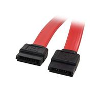 QSBVSO 5 Pezzi sata 3 III Cavo, Angolo di Dritto 90 Sata3 Cavo Dati Piatto Compatibile con Maxtor Seagate Sa Hitachi HDD SSD CD-Rom(18 Inches,Red)