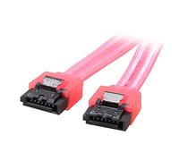 QSBVSO 6inch 6Gb / s SATA3 Seriale Dati ATA Cavo con bloccaggio Latch Compatible with Pc Computer Portatile SATA 3.0 SATAIII 6 Gbps. HDD Disco Rigido Disco/SSD- UV Rosso