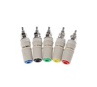 QSBVSO Ad Alta Corrente 30A M5 Tipo 4mm Amplificatore Femmina Banana Jack Presa di Rilegatura Post(Blue)