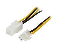 QSBVSO Adattatore Compatible with Cavo di prolunga di Alimentazione ATX connettore a 24 Pin a 24pin, ATX 2. Cavo di prolunga 4 Pin a 4 Pin, Molex 4pin a ATX. Cavo 8pin.(15cm,CPU 4pin Extension)