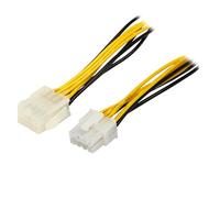 QSBVSO Adattatore Compatible with Cavo di prolunga di Alimentazione ATX connettore a 24 Pin a 24pin, ATX 2. Cavo di prolunga 4 Pin a 4 Pin, Molex 4pin a ATX. Cavo 8pin.(15cm,CPU 8pin Extension)